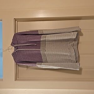 Purple and Grey Sweatshirt Large